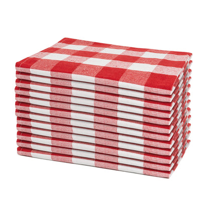 Plaid Cloth Napkins - Pack of 48