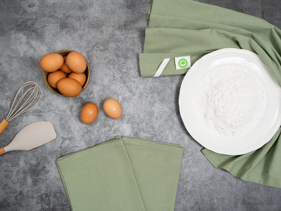sage flour sack tea towels wholesale