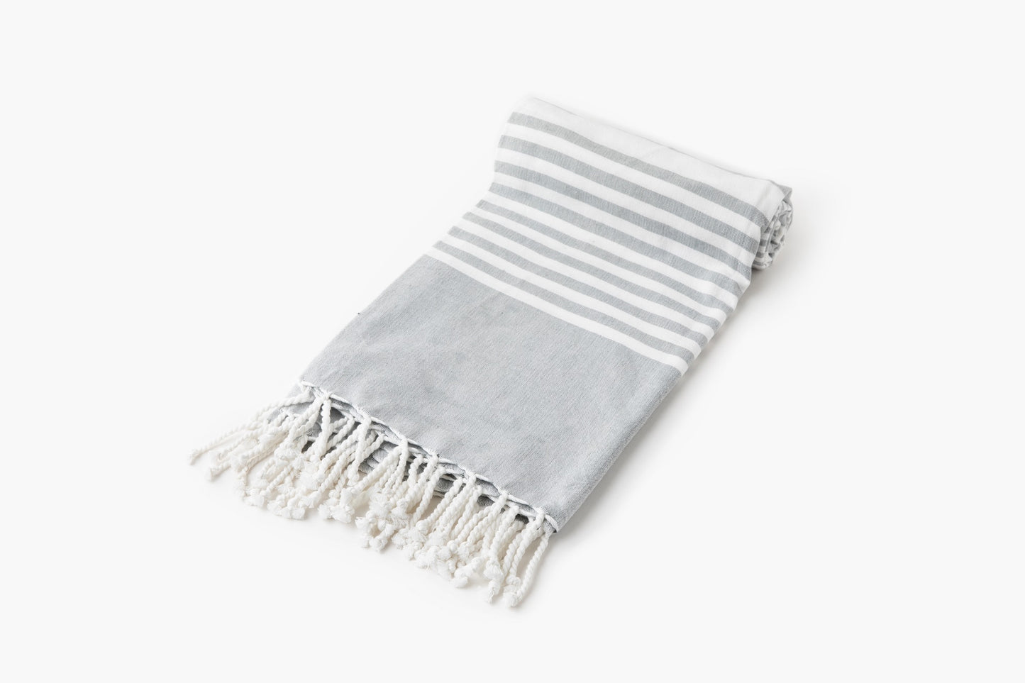 Silver Gray Turkish Beach Towel