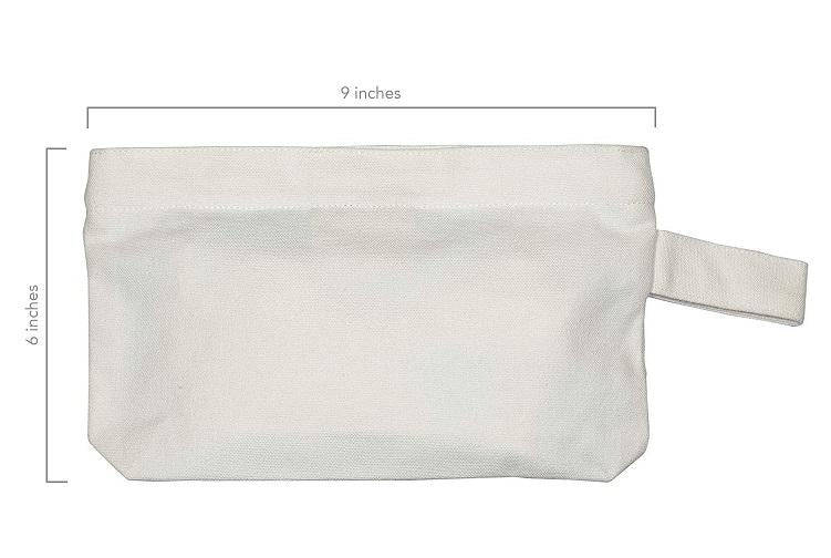 blank zipper pouches wholesale